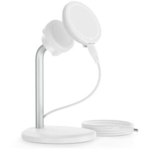 ESR HaloLock Shift bezprzewodowa ładowarka, kompatybilna ze stacją ładującą MagSafe, ładowarką MagSafe, 2 tryby ładowania, zdejmowana podkładka do szybkiego ładowania, do iPhone 14/13/12 bez etui i etui magnetyczne