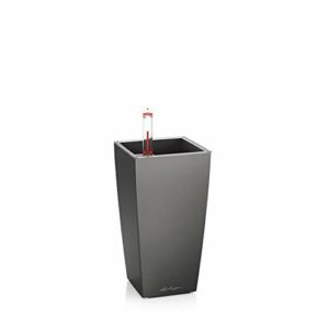 Lechuza Donica, System Nawadniania, Mini-Cubi Antracyt Metalik, 18123