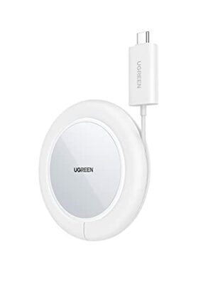 UGREEN Bezprzewodowa Ładowarka Magnetyczna 15W, Bezprzewodowa Ładowarka Qi, Indukcyjna Stacja Ładująca, Ładowarka Magnetyczna Kompatybilna z iPhone 13, 13 Pro, 13 Pro Max, 13 Mini, 12 Pro, 11, XS, S21 itp.