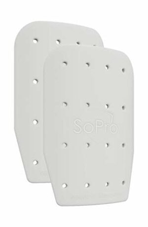 SoPro Mini ochraniacze piszczeli dla dzieci i dorosłych – 120 x 80 x 5 mm – lekkie, małe, antypoślizgowe i bezzapachowe – bez ochrony – Made in Germany