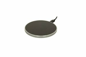 Rapoo XC150 bezprzewodowa ładowarka do smartfonów, indukcyjna stacja ładująca do iPhone'a/Samsunga/AirPod, wszystkie urządzenia obsługujące technologię Qi, ładowarka do szybkiego ładowania, srebrna