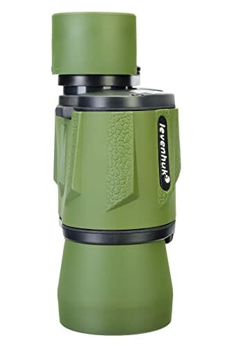 Niezawodna Lornetka Polowa Levenhuk Travel 10x40 o Powiększeniu 10 Razy na Biwak, Polowanie oraz do Obserwowania Dzikiej Przyrody, Kolor Zielony - obrazek 3