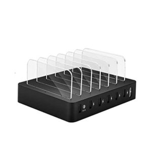 Stacja ładująca USB Stacja ładująca, koncentrator ładowarki Multi USB 8 portów QC 3.0 Szybka stacja dokująca do szybkiego ładowania Kompatybilny z wieloma urządzeniami do biura, szkoły i domu (Color