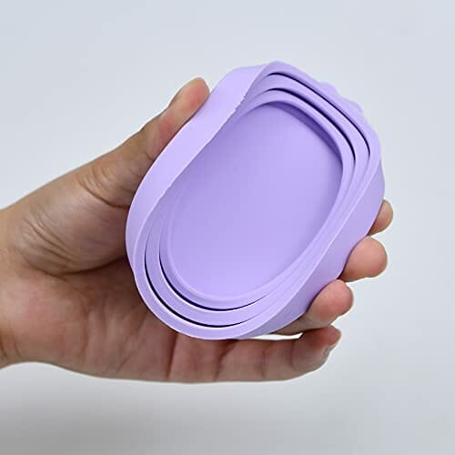 Pinsheng 4 szt. pokrowiec na puszkę na karmę dla zwierząt, silikonowe pokrywki na puszkę, kolorowe uniwersalne silikonowe pokrywki na puszkę dla psów i kotów (fioletowy, różowy, niebieski, żółty) - obrazek 5