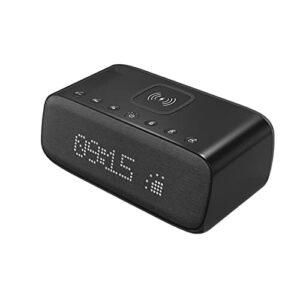 Kompatybilny z wielofunkcyjnym małym głośnikiem Bluetooth Obsługuje bezprzewodowe ładowanie telefonu komórkowego Domowy pulpit Radio FM Stolik nocny Budzik