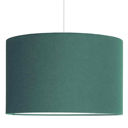youngDECO® Lampa butelkowa zieleń, 2 x E27, Ø 38 cm, duży abażur z materiału, dekoracja pokoju dziecięcego dla dziewcząt, kompletna lampa sufitowa, wyprodukowana w UE
