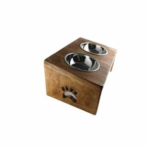 Bonamaison Miska do karmienia zwierząt domowych, brązowa, jeden rozmiar