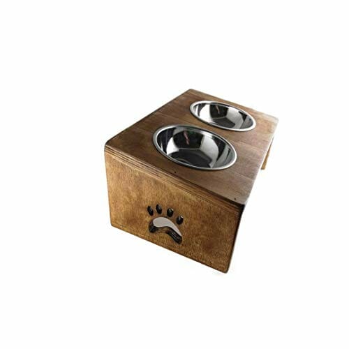 Bonamaison Miska do karmienia zwierząt domowych, brązowa, jeden rozmiar