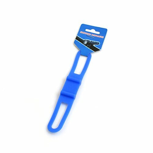 System-S silikonowy pasek uchwyt na światło rowerowe, niebieski, mocowanie latarki uchwyt - obrazek 2