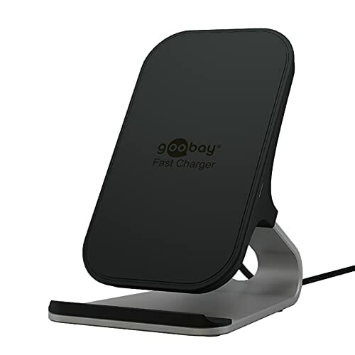 Goobay 52955 bezprzewodowa ładowarka 10 W Qi stacja ładująca, uchwyt d