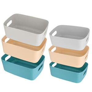 Zestaw 6 sztuk Domowe Pojemniki na Przechowywanie, Skrzynki, Pudełka z