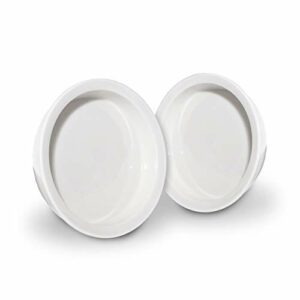 Pfotenolymp 2 x miska na karmę dla kota z bambusa - miska na karmę z p