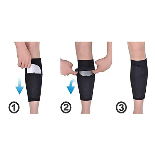 Zhioudz ochraniacze na piszczele, lekkie i oddychające wyposażenie ochronne na łydki, do piłki nożnej, wytrzymałe i lekkie podkładki, dla dzieci, mężczyzn, kobiet, ochrona piszczeli, zapobiega urazom - obrazek 6