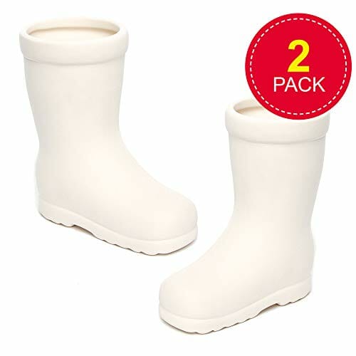 Baker Ross AG273 Wellington Boot ceramiczne doniczki (2 sztuki) do dek - obrazek 7