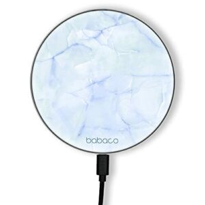 ERT GROUP Oryginalna i oficjalnie licencjonowana przez Babaco ładowarka indukcyjna, wzór Abstrakt 029, szklana bezprzewodowa stacja ładująca, kabel Micro USB 1 metr 10W