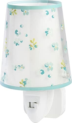 Dalber Lampka nocna LED do pokoju dziecięcego, kwiaty zielone