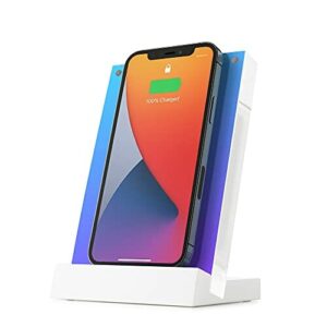 Twelve South PowerPic mod | Wielopozycyjna bezprzewodowa ładowarka Qi 10 W do iPhone'a/bezprzewodowego ładowania smartfonów i AirPods Pro (biała)