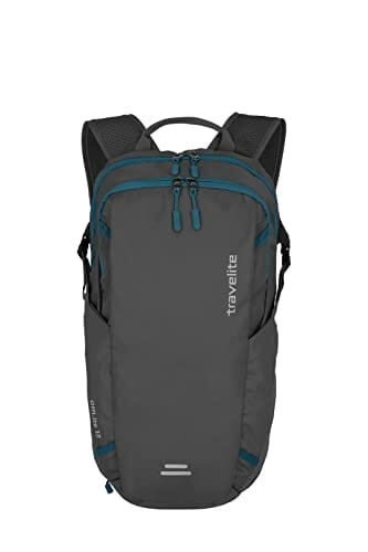 travelite OFFLITE plecak rowerowy z wytrzymałego materiału, plecak turystyczny z poliestru ze zintegrowaną osłoną przeciwdeszczową, 500 g, 46 cm, 12 litrów, antracytowy, 12 Liter, Współczesny - obrazek 10