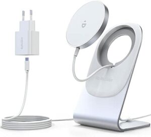 Wireless Charger Kompatibel mit Magsafe Ladegerät,iphone ladestation,induktive ladestation,magnetisch Induktionsladegerät,Kabellos Schnellladegerät kompatibel für iPhone13/13 Pro/13 Pro Max/12/11