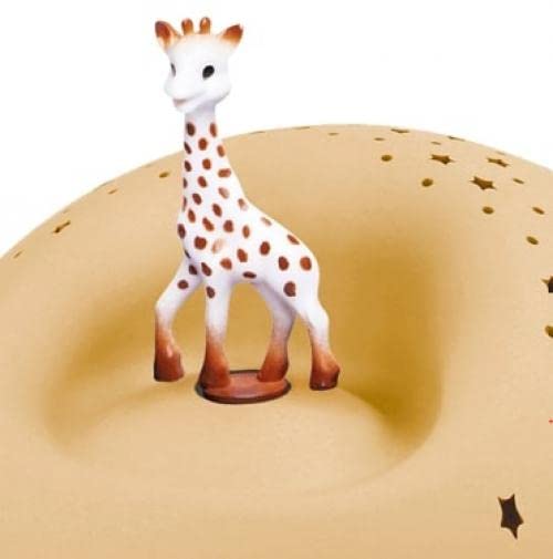 Trousselier - Sophie Żyrafa - lampka nocna - idealny prezent urodzinowy - projektor gwiazd z muzyką - obrotowa figurka - baterie w zestawie - obrazek 2