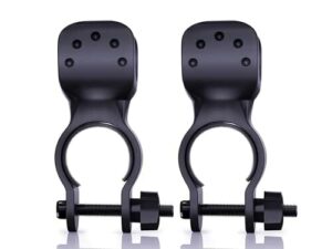 ZOREI 2 szt. Uchwyt na latarkę rowerową, uchwyt na rower do montażu na kierownicy, średnica od 22mm do 27mm