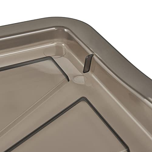 keeeper Pokrywa do pudełka do przechowywania Franz, 35 x 27 cm, do wielopoziomowego pudełka M, Franziska, przezroczysta, kryształowa szara - obrazek 2