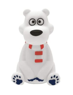 Lexibook NLJ01PB Lampka Nocna LED z Misiem Polarnym dla Dzieci, Zmiana