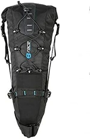 B-RACE IVB155, Torba PODJĘCIE Bag BIKEPACKING 10L Unisex-Adult, Czarny, 51x11.5x14.5
