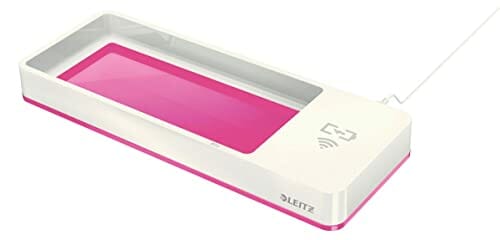 Leitz, Piórnik z Ładowarką Indukcyjną Leitz WOW, Kolekcja WOW, Kolor Różowy, 53651023