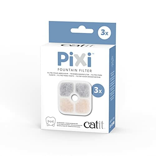 Catit 43721 Pixi filtr wymienny, filtr do fontanny Catit Pixi, 3 sztuk