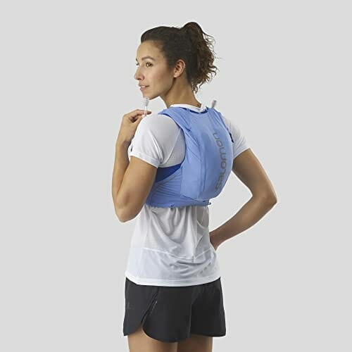 SALOMON Sense Pro 10W with flasks Plecak, Dorośli Unisex, Provence/Ebony/Nautical Blue Niebieski, L - obrazek 3