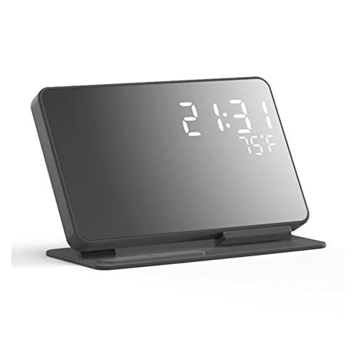 2 w 1 Bezprzewodowy wyświetlacz czasu ładowania Budzik 15 W Termometr Bezprzewodowe ładowanie - obrazek 6