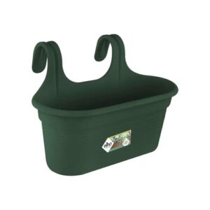 Elho Green Basics Doniczka na Poręcz, 5.5 L, Zielony, 35 cm