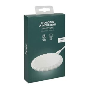 ITENSE - Ładowarka indukcyjna 2A - Bezprzewodowe ładowanie - Szybkie ładowanie - kompatybilna ze smartfonami z indukcyjnym ładowaniem - Dostarczany z kablem Micro USB - Odległość transmisji: 5-8 mm