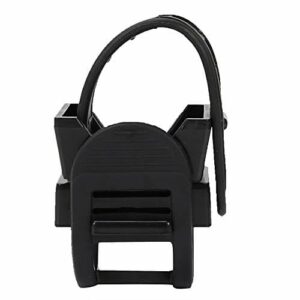 JULYKAI 7 x 4 x 3,5 cm, uchwyt na lampę rowerową, latarka, klips do roweru, plastikowy, lekki, regulowany, na rower, tylny widelec, rower, kierownicę rowerową, środkowy drążek