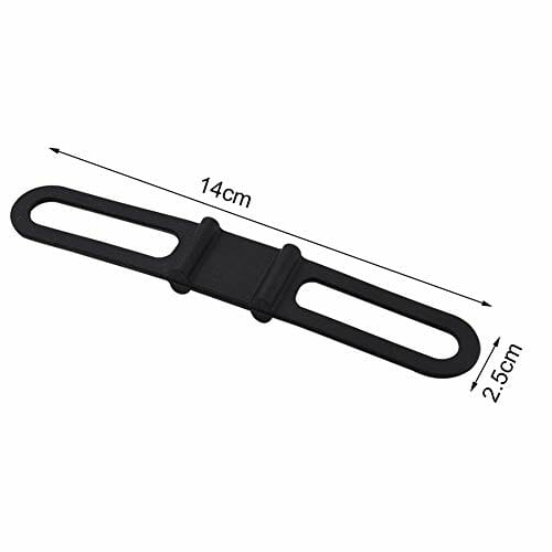 Vikenar 5 szt./zestaw wielofunkcyjny rowerowy rowerowy silikonowy stały pasek bandaż latarka uchwyt uchwyt - obrazek 6