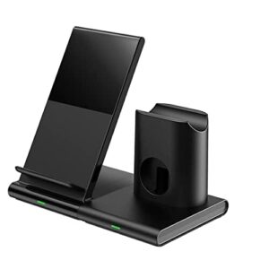 CGZZ bezprzewodowa ładowarka, 3 w 1 indukcyjna ładowarka, czarna, składana kompatybilna z telefonem 14/13/12/11/11Pro/Pro Max/XS/X