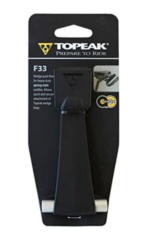 Topeak F33 (Heavy Duty Style Spring Saddle) Mocowanie dla dorosłych Unisex, czarny, jeden rozmiar