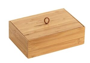 Wenko Bambus Box Terra L z pokrywką - pudełko do przechowywania, kosz