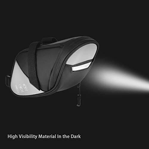 Torba na siodełko rowerowe z odblaskową wodoodporną torbą rowerową, od - obrazek 7