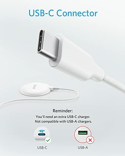 Anker 313 magnetyczna ładowarka bezprzewodowa, z kablem USB-C o długości 150 cm, nadaje się tylko do iPhone 13/13 Pro / 13 Pro Max / 13 Mini/iPhone 12/12 Pro / 12 Mini (bez zasilacza), Biała - obrazek 3