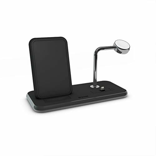 ZENS QI Wireless Charging Support + Lighting Dock + Watch - Aluminium Black, ZEDC07B