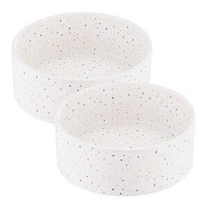 Navaris Zestaw misek na karmę dla kotów i małych psów – 2 ceramiczne miski na żywność miska dla psów miska dla kotów – stacja do karmienia – nadaje się do mycia w zmywarce