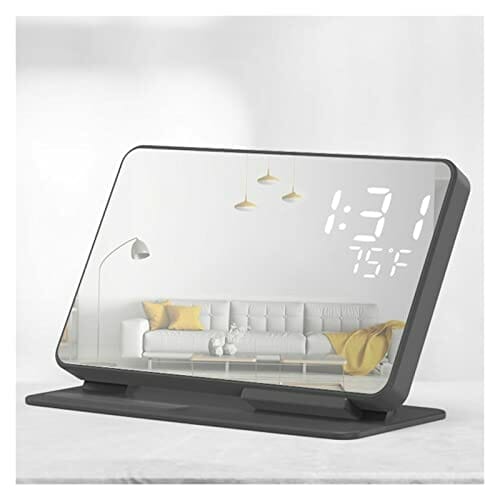 2 w 1 Bezprzewodowy wyświetlacz czasu ładowania Budzik 15 W Termometr Bezprzewodowe ładowanie - obrazek 4