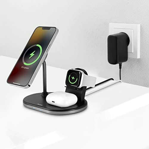 Hama Ładowarka indukcyjna 3w1 "MagCharge Multi" 15 W (bezprzewodowa, ł - obrazek 4