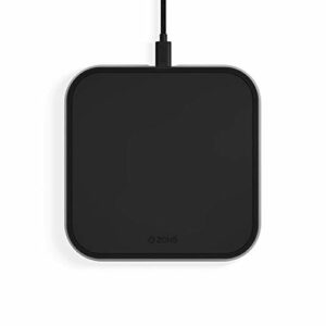 ZENS Pojedyncza szybka aluminiowa bezprzewodowa ładowarka z certyfikatem Qi, obsługuje szybkie ładowanie bezprzewodowe o mocy do 10 W - działa ze wszystkimi telefonami z bezprzewodowym ładowaniem