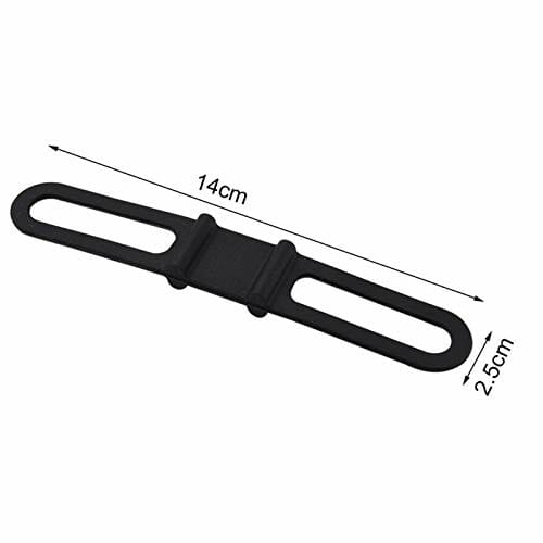 5 sztuk/zestaw uniwersalny uchwyt na lampkę rowerową rower rowerowy silikonowy elastyczny pasek gumowy bandaż krawat uchwyt na latarkę - obrazek 8