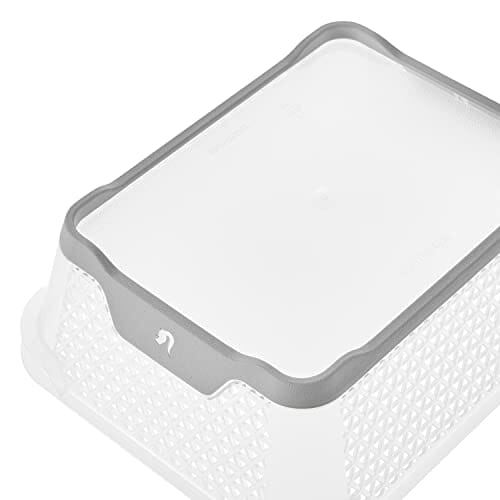 keeeper kosz do układania w stos, antypoślizgowy, DIN A6, 20 x 16 x 7 cm, Jonas, Nordic Grey - obrazek 5