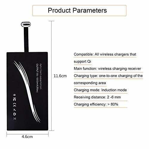 Bezprzewodowy odbiornik ładowania, moduł odbiornika bezprzewodowego ładowania USB-C typu C do smartfona z interfejsem typu C. - obrazek 8