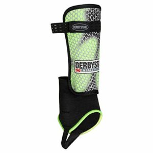 Derbystar Ochraniacze piszczeli Airlite Flash, żółte, czarno-szare, 3236